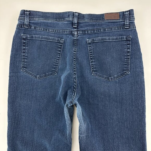 Lee Classic Fit Straight Leg at the waist Women's size 14 Dark Blue Denim Jeans - Picture 5 of 5